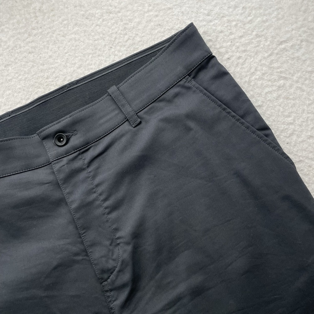 Nike Dri-Fit Pants Mens 37x28 (Tag 36x30) UV Performance Chino Black Golf Preppy